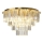 Iluminação de teto MILANO 9xE14/40W/230V dourado