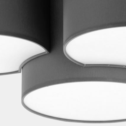 Iluminação de teto MONA 3xE27/15W/230V cinzenta