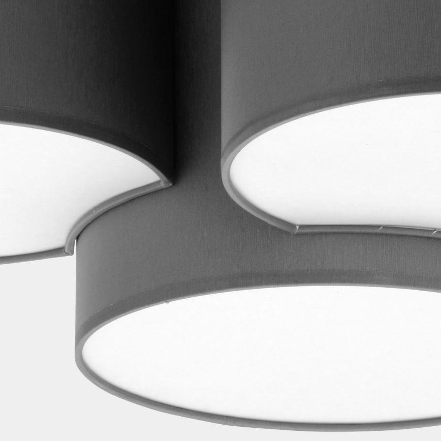 Iluminação de teto MONA 3xE27/15W/230V cinzenta