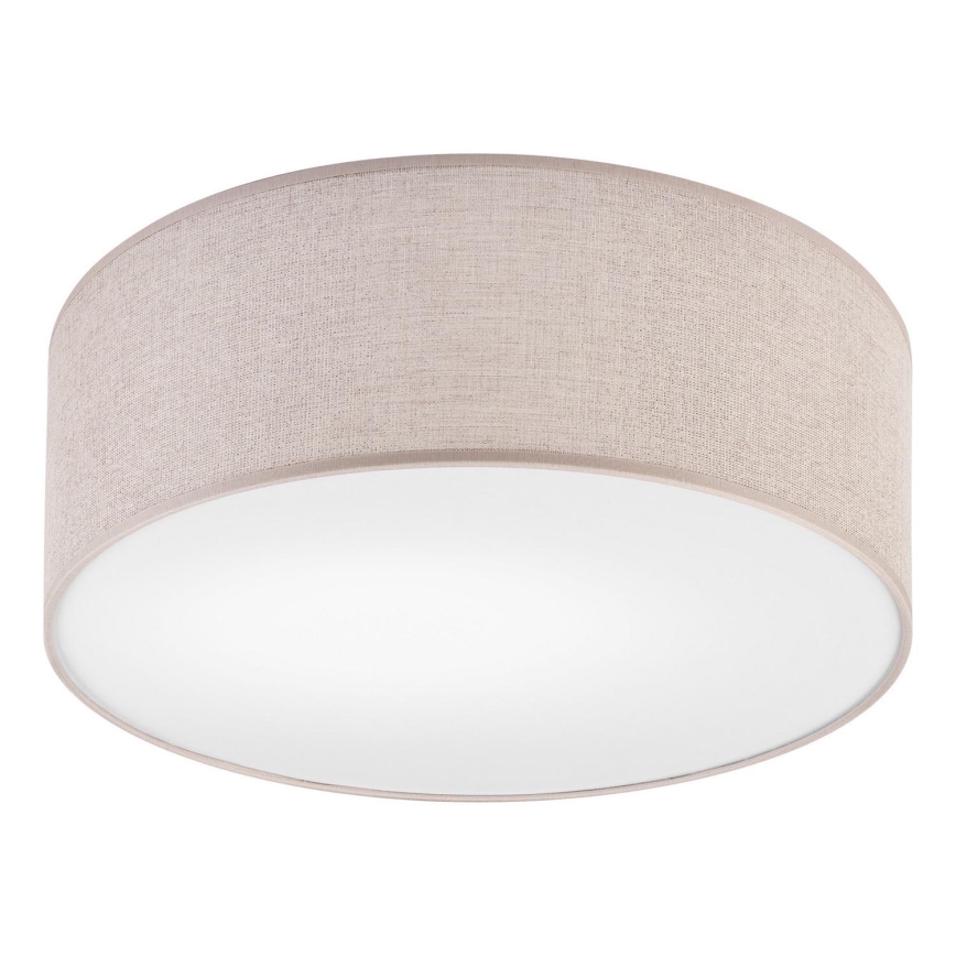 Iluminação de teto MONTE 1xE27/60W/230V diâmetro 35 cm bege