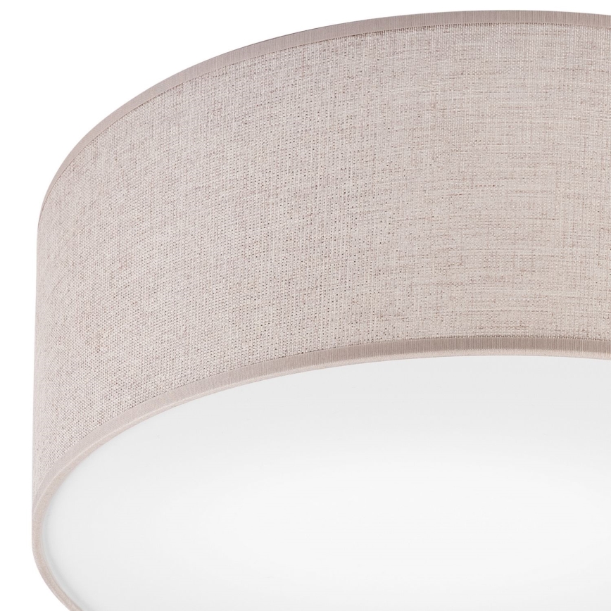 Iluminação de teto MONTE 1xE27/60W/230V diâmetro 35 cm bege