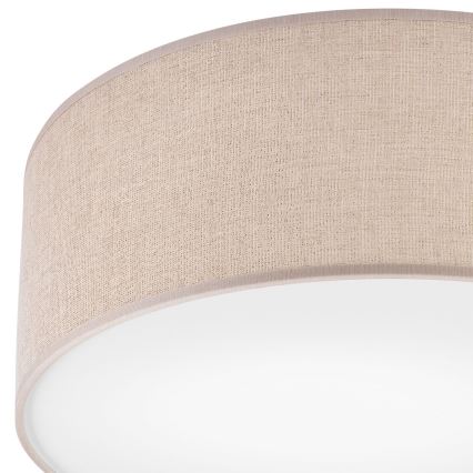 Iluminação de teto MONTE 1xE27/60W/230V diâmetro 35 cm castanho