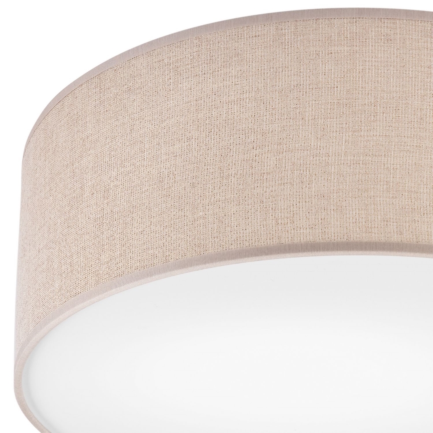 Iluminação de teto MONTE 1xE27/60W/230V diâmetro 35 cm castanho