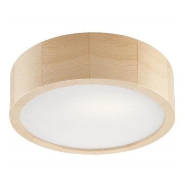 Iluminação de teto NATURAL 1xE27/60W/230V ø 27 cm pinho - FSC certificado