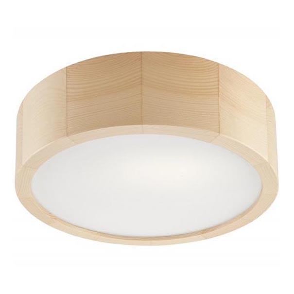 Iluminação de teto NATURAL 1xE27/60W/230V ø 27 cm pinho - FSC certificado