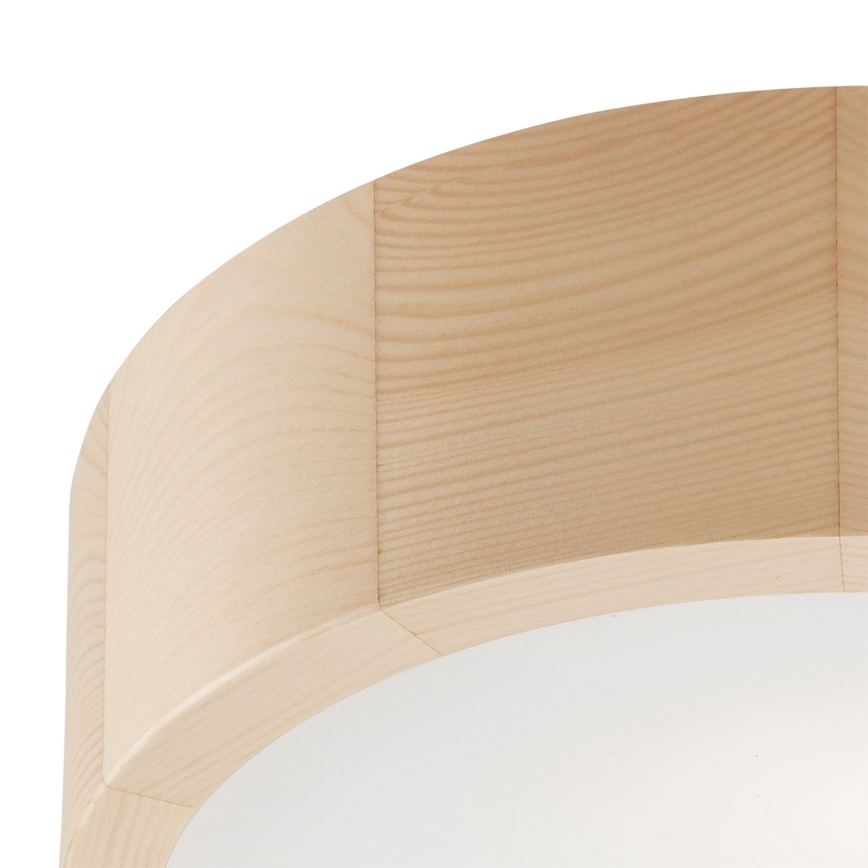 Iluminação de teto NATURAL 1xE27/60W/230V ø 27 cm pinho - FSC certificado
