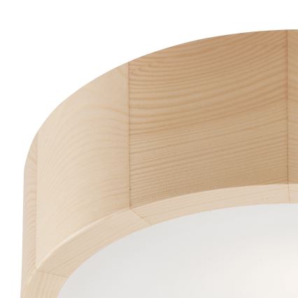 Iluminação de teto NATURAL 1xE27/60W/230V ø 27 cm pinho