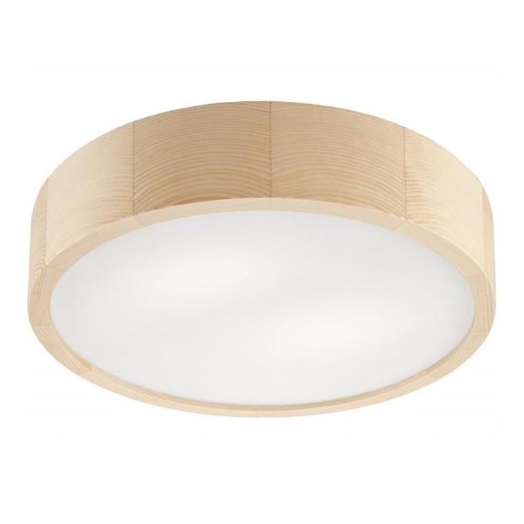 Iluminação de teto NATURAL 2xE27/60W/230V ø 37 cm pinho - FSC certificado