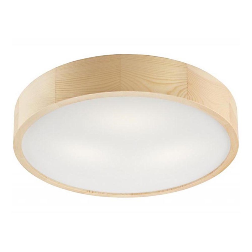 Iluminação de teto NATURAL 3xE27/60W/230V ø 47 cm pinho - FSC certificado