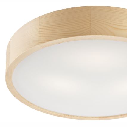 Iluminação de teto NATURAL 3xE27/60W/230V ø 47 cm pinho - FSC certificado