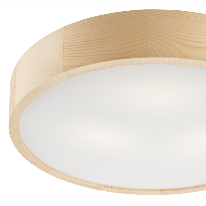 Iluminação de teto NATURAL 3xE27/60W/230V ø 47 cm pinho - FSC certificado