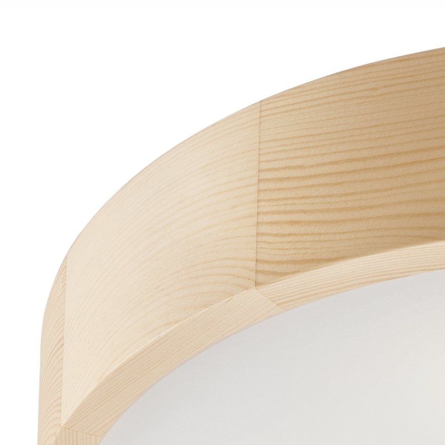 Iluminação de teto NATURAL 3xE27/60W/230V ø 47 cm pinho - FSC certificado