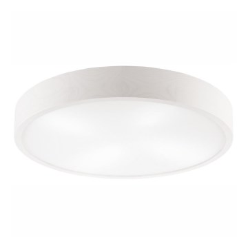 Iluminação de teto NATURAL 4xE27/60W/230V ø 57 cm branco/pinho