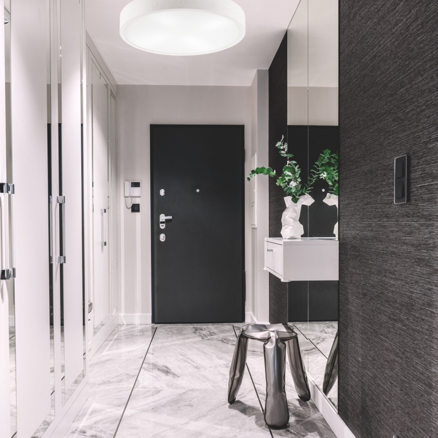 Iluminação de teto NATURAL 4xE27/60W/230V ø 57 cm branco/pinho