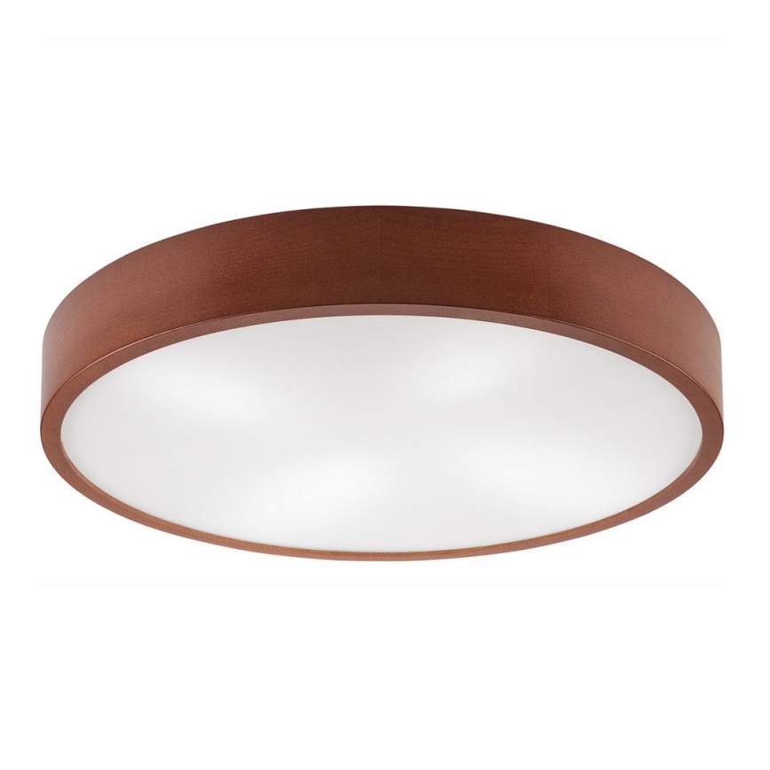 Iluminação de teto NATURAL 4xE27/60W/230V ø 57 cm pinho/castanho