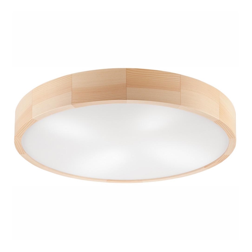 Iluminação de teto NATURAL 4xE27/60W/230V ø 57 cm pinho