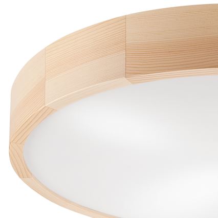Iluminação de teto NATURAL 4xE27/60W/230V ø 57 cm pinho