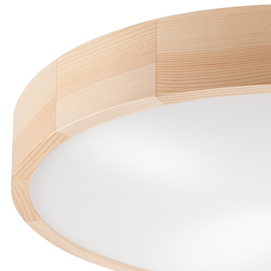 Iluminação de teto NATURAL 4xE27/60W/230V ø 57 cm pinho