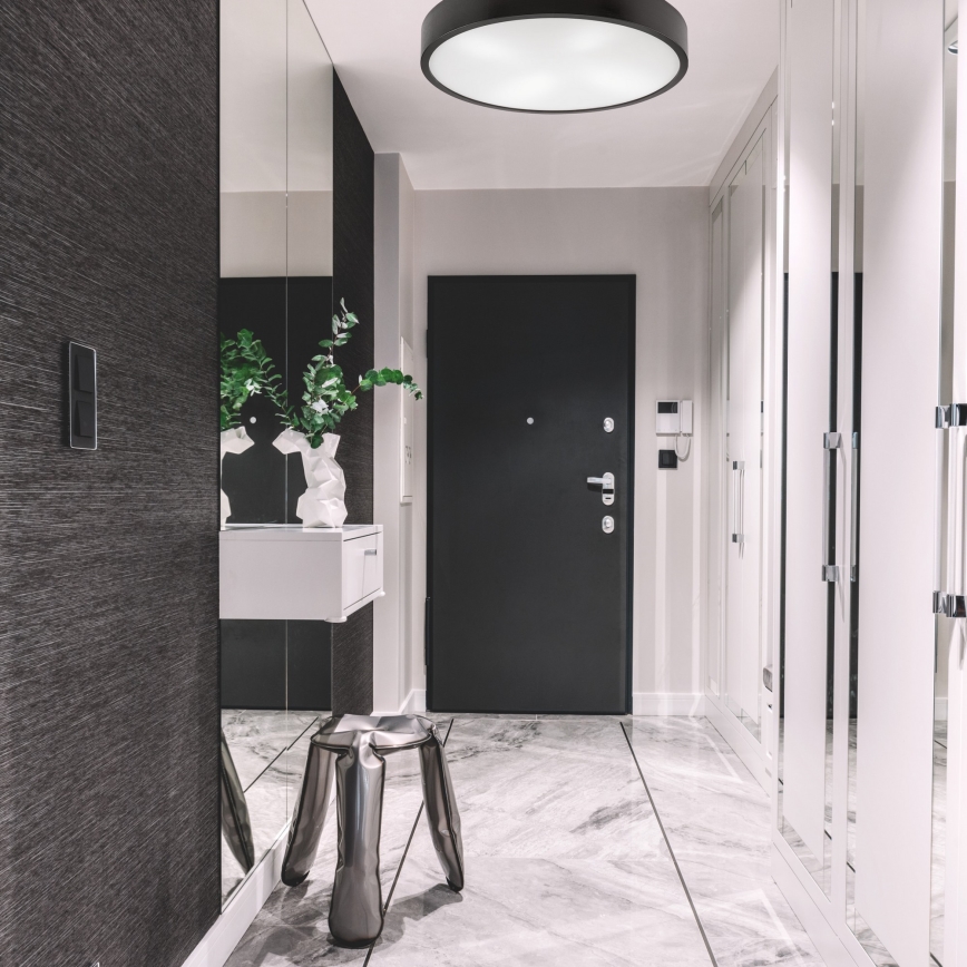 Iluminação de teto NATURAL 4xE27/60W/230V ø 57 cm wenge/pinho