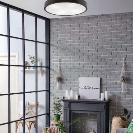 Iluminação de teto NATURAL 4xE27/60W/230V ø 57 cm wenge/pinho