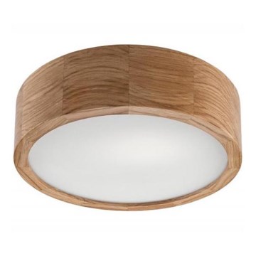 Iluminação de teto OAK 1xE27/60W/230V carvalho ø 27,5 cm - FSC certificado