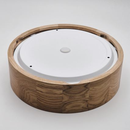 Iluminação de teto para casa de banho OAK 2xE27/15W/230V IP54 carvalho ø 27 cm