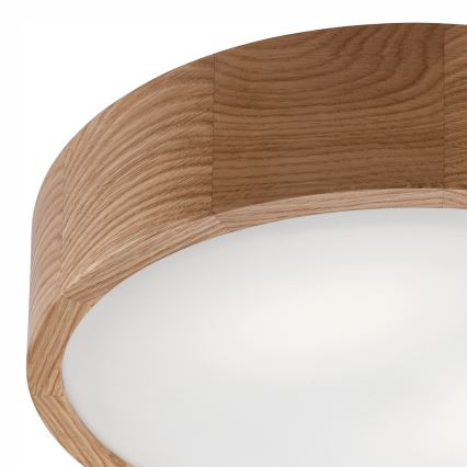 Iluminação de teto OAK 2xE27/60W/230V carvalho ø 37,5 cm - FSC certificado