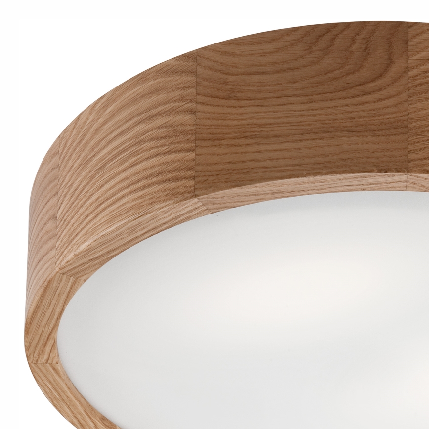 Iluminação de teto OAK 2xE27/60W/230V carvalho ø 37,5 cm - FSC certificado