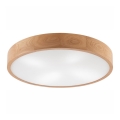 Iluminação de teto OAK 4xE27/60W/230V ø 57 cm carvalho