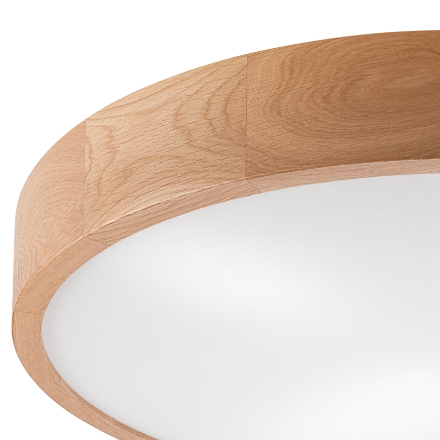 Iluminação de teto OAK 4xE27/60W/230V ø 57 cm carvalho