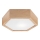 Iluminação de teto OAK HEX 1xE27/60W/230V d. 32 cm carvalho