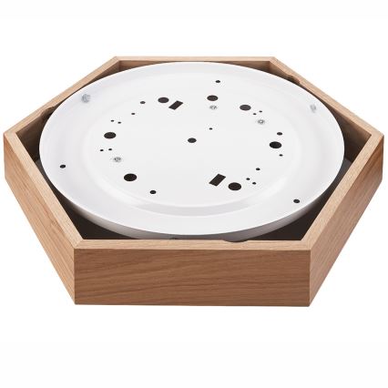 Iluminação de teto OAK HEX 2xE27/60W/230V d. 43 cm carvalho