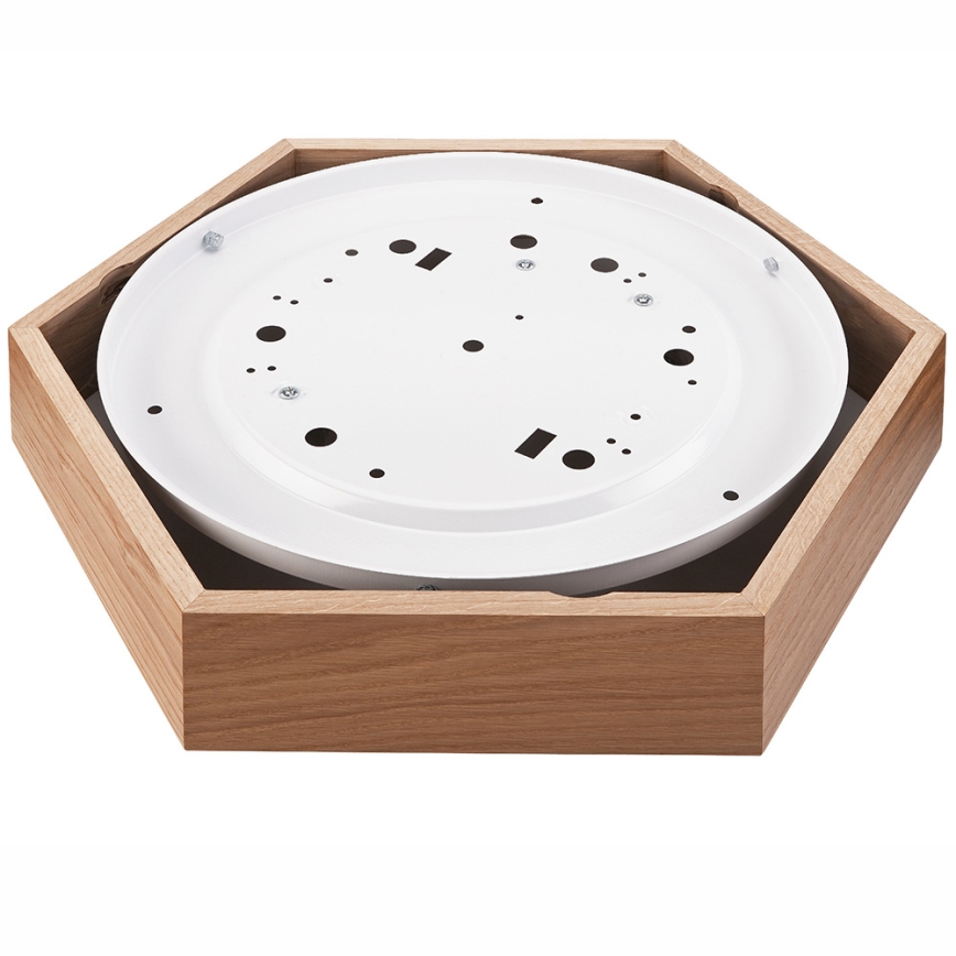 Iluminação de teto OAK HEX 2xE27/60W/230V d. 43 cm carvalho