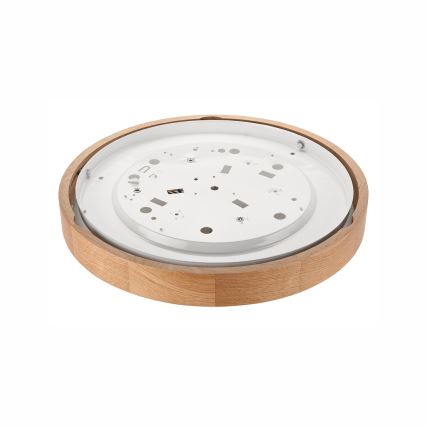 Iluminação de teto OAK SLIM 2xE27/60W/230V carvalho ø 37 cm - FSC certificado