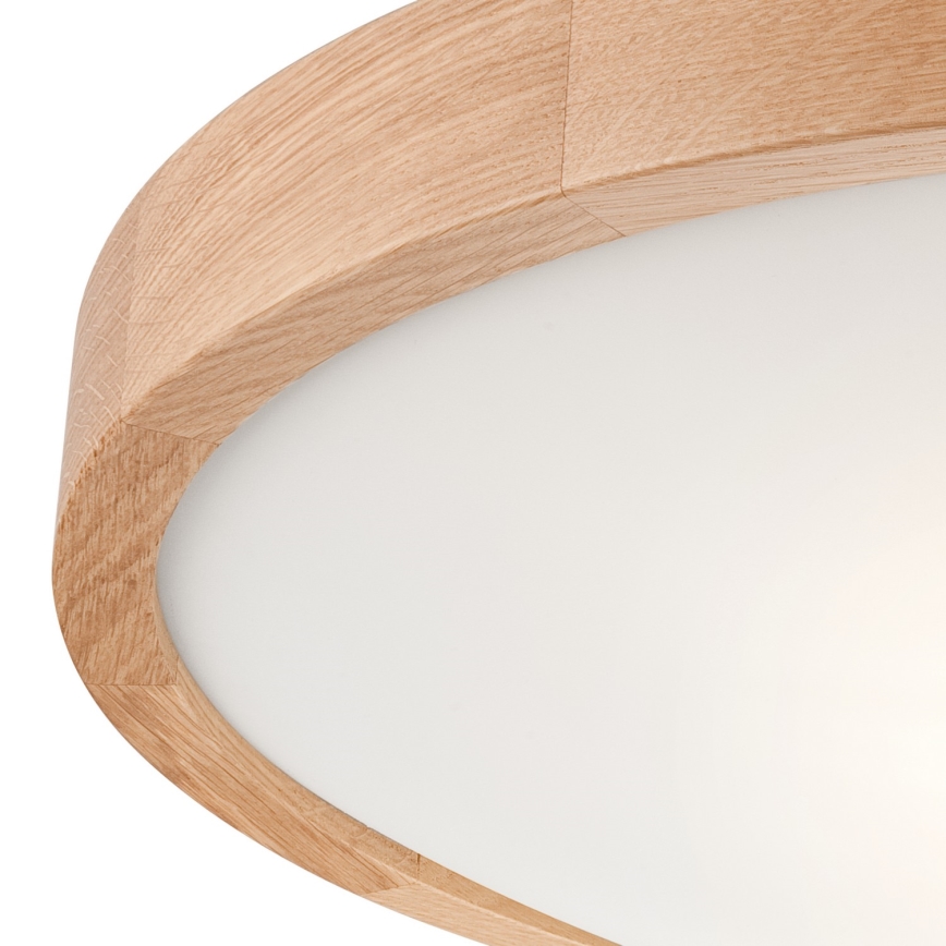 Iluminação de teto OAK SLIM 3×E27/60W/230V Carvalho ø 47 cm