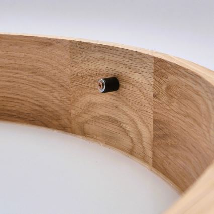 Iluminação de teto OAK SLIM 3×E27/60W/230V Carvalho ø 47 cm