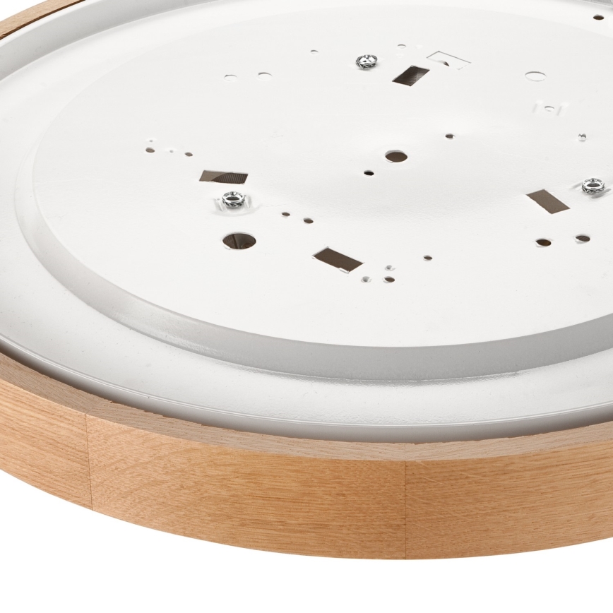 Iluminação de teto OAK SLIM 3×E27/60W/230V Carvalho ø 47 cm