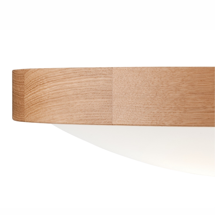 Iluminação de teto OAK SLIM 3×E27/60W/230V Carvalho ø 47 cm