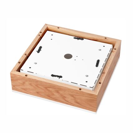 Iluminação de teto OAK SQUARE 2xE27/15W/230V 31x31 cm carvalho/branco