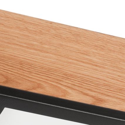 Iluminação de teto OAK SQUARE 2xE27/15W/230V 31x31 cm carvalho/preto