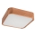 Iluminação de teto OAK SQUARE 2xE27/15W/230V 35x35 cm carvalho