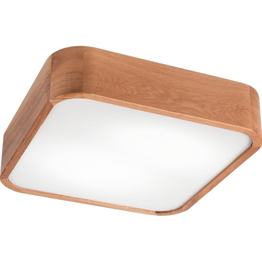 Iluminação de teto OAK SQUARE 2xE27/15W/230V 35x35 cm carvalho