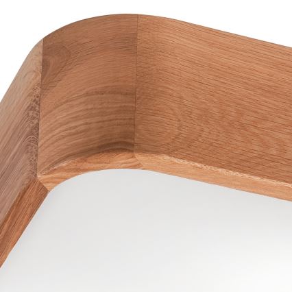 Iluminação de teto OAK SQUARE 2xE27/15W/230V 35x35 cm carvalho