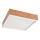 Iluminação de teto OAK SQUARE 4xE27/15W/230V 39x39 cm carvalho/branco