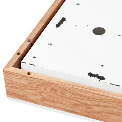 Iluminação de teto OAK SQUARE 4xE27/15W/230V 39x39 cm carvalho/branco