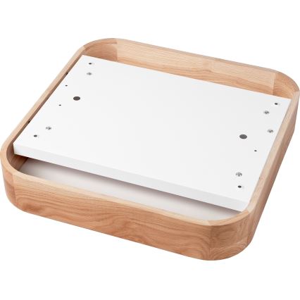 Iluminação de teto OAK SQUARE 4xE27/15W/230V 45x45 cm carvalho