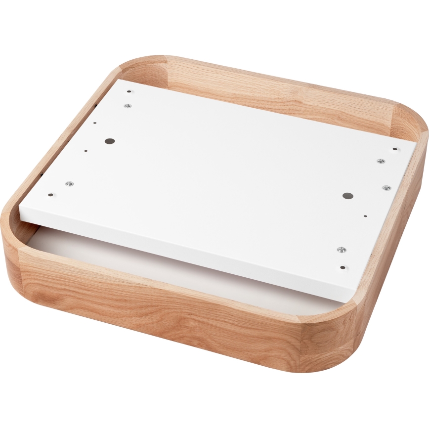 Iluminação de teto OAK SQUARE 4xE27/15W/230V 45x45 cm carvalho