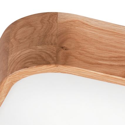 Iluminação de teto OAK SQUARE 4xE27/15W/230V 45x45 cm carvalho