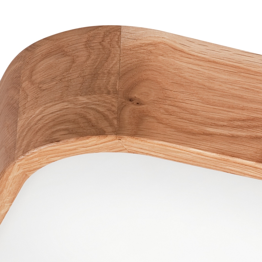 Iluminação de teto OAK SQUARE 4xE27/15W/230V 45x45 cm carvalho