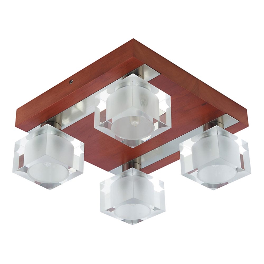 Iluminação de teto OMEGA 4xG9/40W/230V árvore da borracha